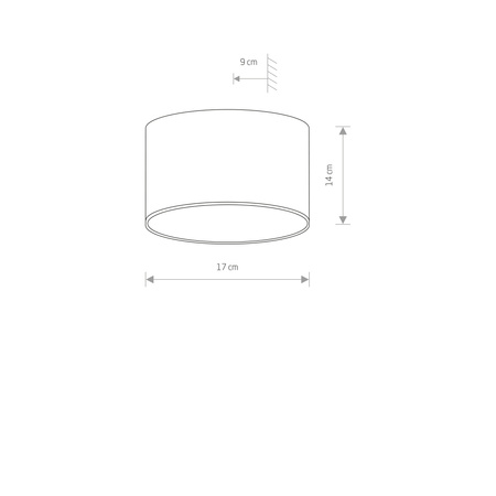 Nowodvorski Kinkiet zewnętrzny natynkowy czarno złoty ELLIPSES LED 