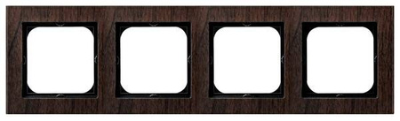 Ramka poczwórna Sonata Ospel Drewno Orzech IP20
