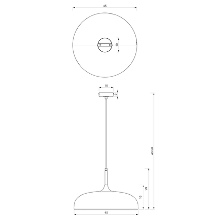 Lampa wisząca LINCOLN czarna złota 1xE27