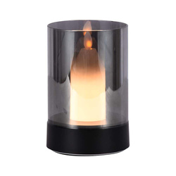 Lampka Nocna Światło Świecy V-TAC 3W LED Ładowanie USB Ściemnianie Czarna