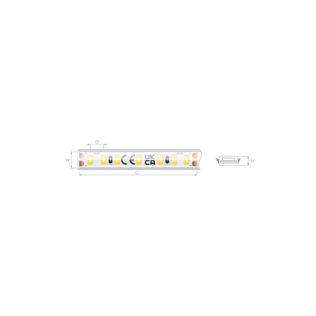 Kluś Taśma LED KWP-5K50-0450-24, 5000K, 349 lm/m, 4.5 W/m, IP65
