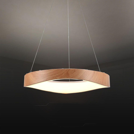 Oprawa Zwieszana V-TAC LED 25W DREWNO fi. 50cm VT-7974 3000K 2800lm