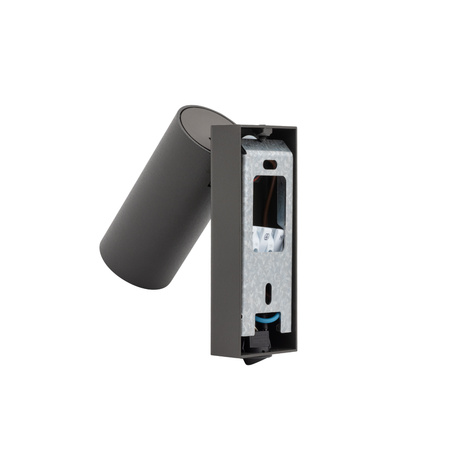 Nowodvorski Kinkiet FOURTY miniGU10 wys.17cm szer.10cm włącznik | Umbra gray 11766