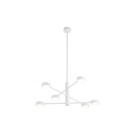 Nowodvorski Lampa wisząca metalowa biała ORBIT 