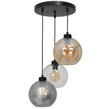 Lampa wisząca  szklana SOFIA MIX 3xE27