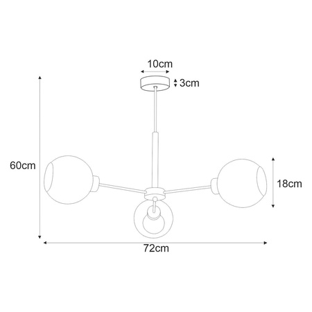 Lampa sufitowa K-4856 -LAMBERT