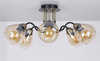 Lampa sufitowa czarno/złota dymiona 5xE27 Unica 35-00897
