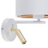 Kinkiet HILTON White/Gold 2xE27+G9