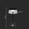 Lampka Biurkowa Nocna V-TAC 3W LED 28cm Ładowanie USB Ściemnianie Czarna 