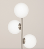 Lampa stojąca podłogowa silver białe kule  3xE27 MILANO
