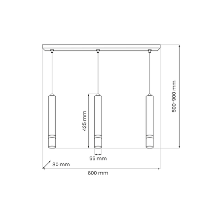 Lampa wisząca JOKER CASHMERE/GOLD 3xGU10