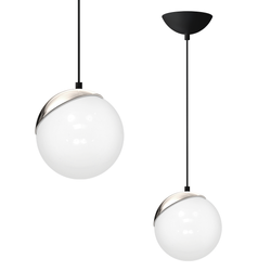 Lampa wisząca SFERA BLACK/CHROME 1xE27