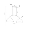 Lampa wisząca FARO New White 2xE27