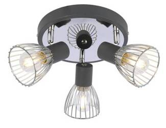 Lampa Candellux 98-61546 plafon E14 czarny chrom