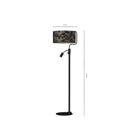 Lampa podłogowa SATINO GOLD 1xE27 + 1x mini GU10