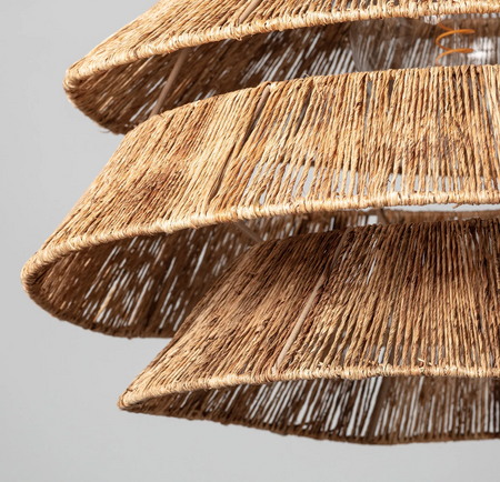 Lampa wisząca naturalna Boho z Juty Aymara 50cm