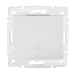 Włącznik krzyżowy podtynkowy LOGI biały