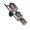 Lampa sufitowa kawowe złoto klosz bursztyn 3xE14 Canabera Candellux 93-82541