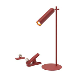 Lampka Biurkowa V-TAC 4w1 37cm Kinkiet Klips Latarka 3W LED Czerwona