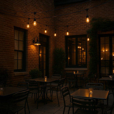 Girlanda zewnętrzna Summer Time 6,6m S14 Filament 2200K 36V 10xE27 IP44