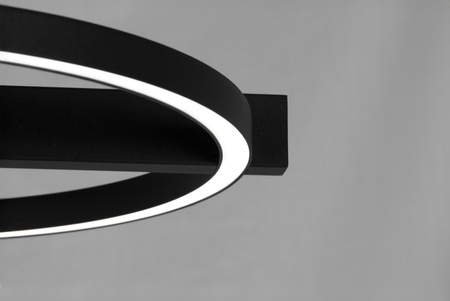 Lampa wisząca LED do salonu, czarna K-8230 z serii TIVOLI