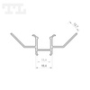 LED P17-4 Profil perforowany 1000 mm biały lakierowany (nr kat 8617410)
