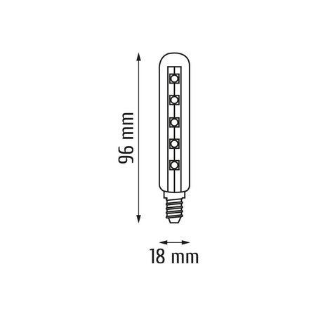 Żarówka LED E14 2,6W T18L 230lm 3000K 