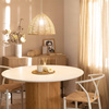 Naturalna lampa wisząca E27 Boho Nabulo