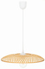 Lampa wisząca boho płaska bambusowa 45cm E27