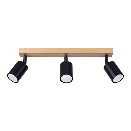 Lampa sufitowa VERDO 3L czarny
