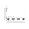 Lampa wisząca CARO SMOKED 42W LED