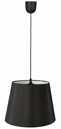 Lampa wisząca z abażurem Czarny duży stożek