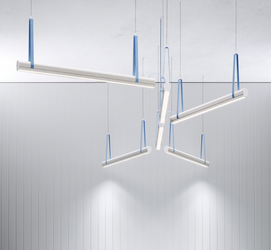 Kluś Lampa wisząca LED Tulip TU MANY ZW L=1131mm, mikropryzma liniowa, 76W, 3000K, DALI, COASTAL
