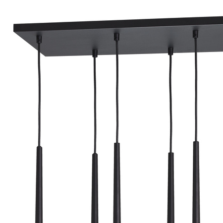 Tk Lighting PIANO BLACK lampa wisząca 6xG9