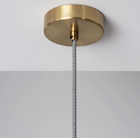 Szklana lampa wisząca Basile bursztynowa 1 xE27 złota