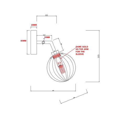 Light prestige Arette kinkiet LP-133/1W