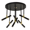 Lampa sufitowa MONZA BLACK / GOLD 5xG9 8W