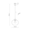 Lampa wisząca VIBE Transparent 1xE27 350
