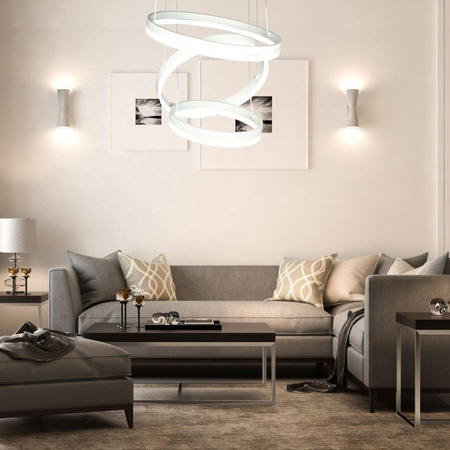 Oprawa Zwieszana LED V-TAC 82W Soft Light Chandelier Ściemnianie Biały VT-82-3-W-N 3000K 4550lm 3 Lata Gwarancji
