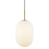 Lampa wisząca ALIAS GOLD 1xE14 fi 240 mleczna kula