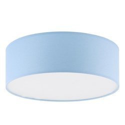 Lampa sufitowa 4 x E27  Plafon niebieski okrągły