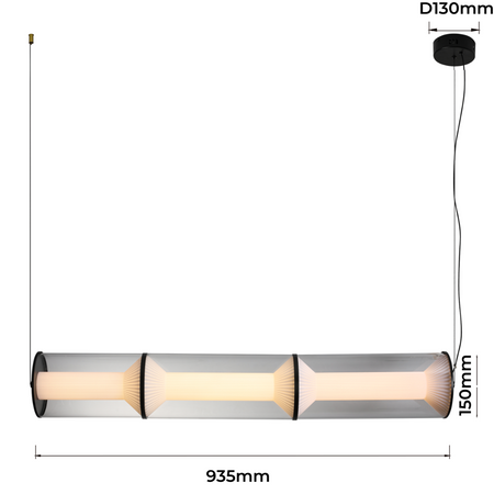 Light prestige Aeris 3 linia transparentna LP-2137/3L TR