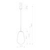 Nowodvorski Lampa wisząca szklana PEAR M