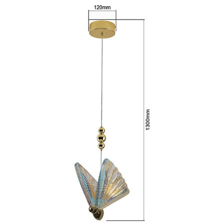 Lampa wisząca 1xLED Kolorowa