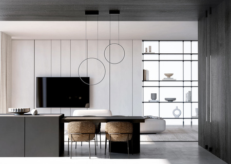 Lampa wisząca CIRCOLO M LED 21W 4000K 60cm czarny Nowodvorski 10861