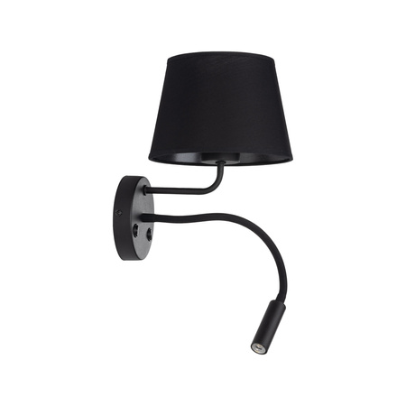 MAJA BLACK KINKIET 2 E27 + G9
