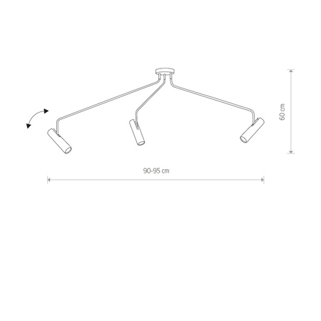 Nowodvorski Lampa sufitowa biała EYE SUPER 