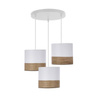 Bianco lampa wisząca biały talerz 3x40W E27 