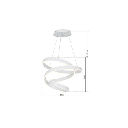 Lampa wisząca ANDROMEDA WHITE 45W LED biała