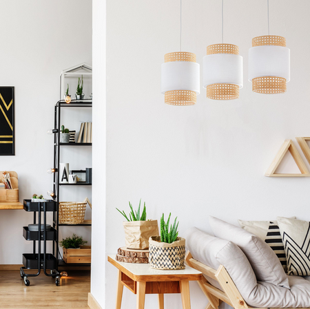 Lampa wisząca  Boho White 3xE27 pająk
